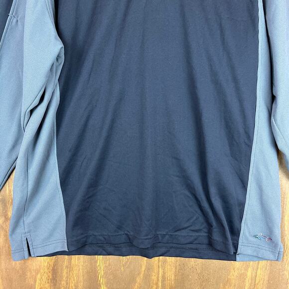 Greg Norman Mens Jacket Black Gray Golf 1/4 Zip Pullover Colorblock Large - Picture 4 of 13